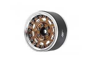 Boom Racing Bronze Aluminium 1.9" Probuild Mag-10 Adjustable Off-set Beadlock Rims 2pcs image 79469