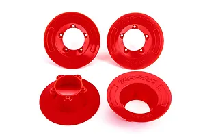 Traxxas Red Wheel Covers 4Pcs image 79642
