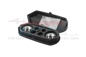 GPM 1.3" Black Aluminium Beadlock Rims 2Pcs w/ Wheel Hexes image 79729