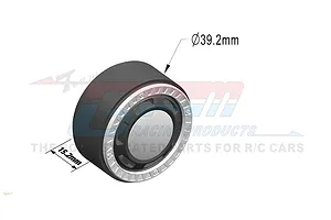 GPM 1.3" Black Aluminium Beadlock Rims 2Pcs w/ Wheel Hexes image 79731