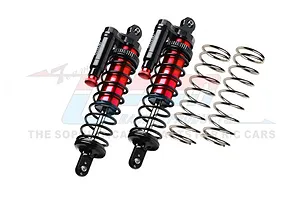 GPM Red Aluminium Front or Rear Adjustable Piggyback Shocks 2Pcs