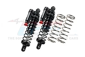 GPM Black Aluminium Front or Rear Adjustable Piggyback Shocks 2Pcs image 79795