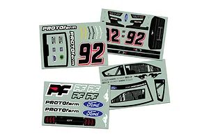 Protoform 1/7 2022 Ford Mustang NASCAR Cup Series Body Shell - Clear Unpainted image 79895