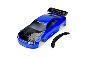 Protoform 1/7 Nissan Skyline GT-R R34 Body Shell - Bayside Blue image 79897