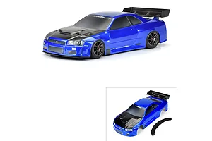 Protoform 1/7 Nissan Skyline GT-R R34 Body Shell - Bayside Blue image 79898