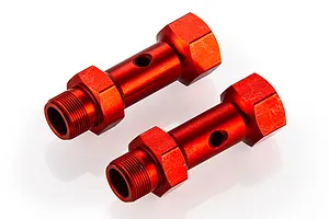 Rovan Red Aluminium Front Double Axles 2Pcs