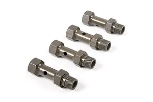 Rovan Gunmetal Aluminium Front &amp; Rear Double Axles 4Pcs