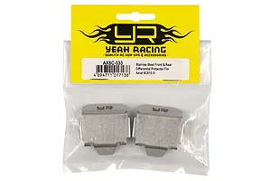 Yeah Racing Stainless Front & Rear Differential Skid Plates 2Pcs image 80244
