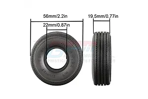 GPM 1.0&amp;quot; High Grip Tires 4Pcs image 2