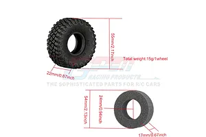GPM 1.0" High Grip Tires 4Pcs image 80324