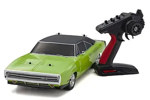 Kyosho Fazer Mk2 1970 Dodge Charger Hemi RC Car Electric 4WD 1/10 Scale RTR - Sublime Green image 80408