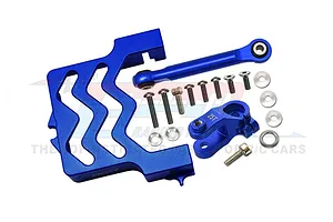 GPM Blue Aluminium 25T Servo Horn &amp; Mount Set