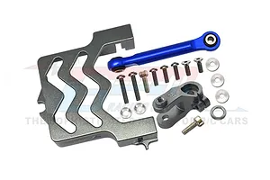 GPM Black Aluminium 25T Servo Horn &amp; Mount Set