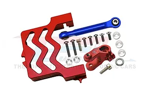 GPM Red Aluminium 25T Servo Horn &amp; Mount Set