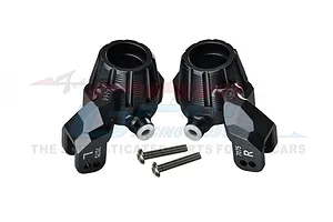 GPM Black Aluminium Front Steering Hubs 2Pcs