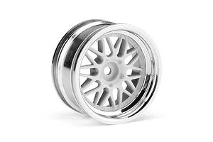 HPI 1.9" (6mm Off-Set) HRE C90 Chrome/White Rims 2Pcs image 8049