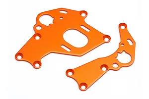 HPI Sprint 2 Orange Left & Right Motor Mount Set image 8052