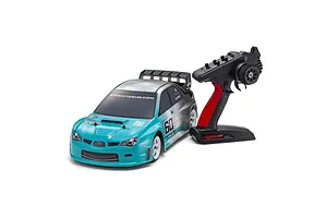 Kyosho Fazer Mk2 Subaru Impreza 2006 RC Drift Car Electric 4WD 1/10 Scale RTR - Teal/White image 80625