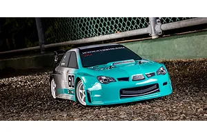 Kyosho Fazer Mk2 Subaru Impreza 2006 RC Drift Car Electric 4WD 1/10 Scale RTR - Teal/White image 80629