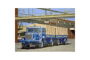 Revell 1/24 Büssing 8000 S13 w/ Trailer Scaled Plastic Model Kit image 80834