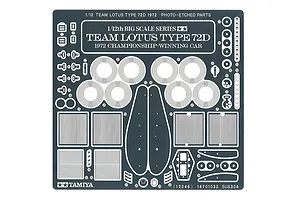 Tamiya 1/12 Team Lotus Type 72D Scaled Plastic Model Kit image 80839