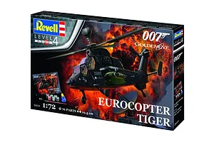Revell 1/72 Eurocopter Tiger "Golden Eye" James Bond 007 Gift Set Scaled Plastic Model Kit image 80844