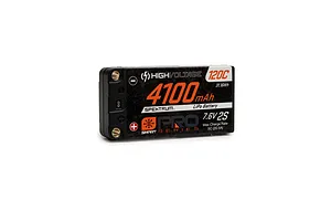 Spektrum 4100mAh 2S 7.6V 120C Pro Race Battery image 80972