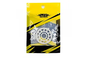 Yeah Racing 92T 64dp spur gear inside a yellow and black branded plastic retail bag.