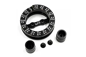 Yeah Racing Black Aluminium Round Droop Gauge image 81048