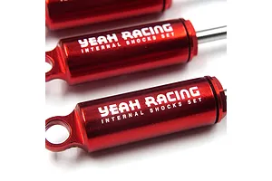 Yeah Racing Red Aluminium Internal Shock 4Pcs image 81051