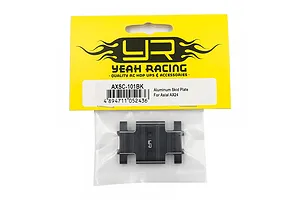 Yeah Racing black aluminium centre skid plate for Axial AX24 in original retail packaging.