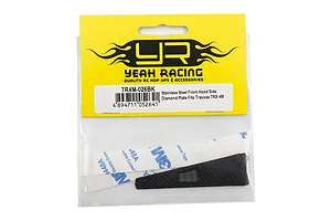 Yeah Racing Black Stainless Steel Hood Dimond Plate image 81106