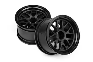 HPI 1.9" (14mm Off-Set) BBS Black Rims 2Pcs image 8112
