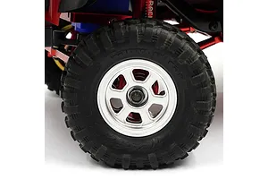 Yeah Racing 1.9" Silver Aluminium 6 Spoke Beadlock Rims 4Pcs image 81121