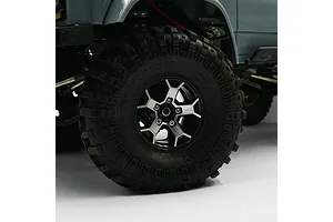 Yeah Racing 1.9" Silver Aluminium 5 Spoke Beadlock Rims 2Pcs image 81127