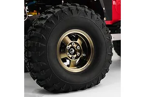 Yeah Racing Gold Aluminium 1.9" 5 Spoke Beadlock Rims image 81131