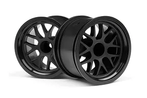 HPI 1.9" (14mm Off-Set) BBS Black Rims 2Pcs image 8116