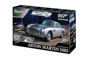 Revell 1/24 Aston Martin DB5 - James Bond 007 Goldfinger Easy Click Scaled Plastic Model Kit image 81236