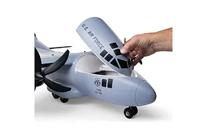 E-Flite RC Plane EC-1500 Twin Cargo 1.5m Military BNF Basic with AS3X and Safe Select Technology image 81314