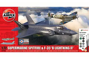 Airfix 1/72 Supermarine Spitfire &amp;amp; F-35B Lightning II image 81379