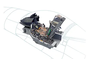 Italeri 1/12 F-16 Cockpit Scaled Plastic Model Kit image 81418