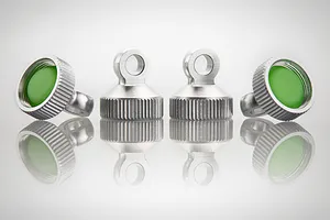 GPM Silver Aluminium Shock Caps 4Pcs