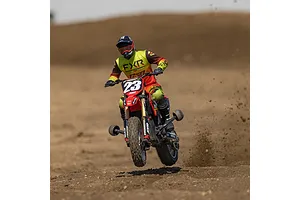 Losi 1/4 Promoto-MX Electric RTR RC Motorcycle - FXR image 81641