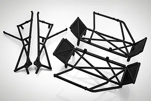 Rovan 1/5 Short Course Body Shell w/ Roll Cage Set - Black image 81683