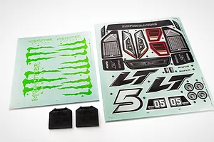 Rovan 1/5 Short Course Body Shell w/ Roll Cage Set - Black image 81684