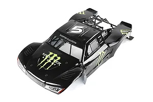Rovan 1/5 Short Course Body Shell w/ Roll Cage Set - Black image 81686