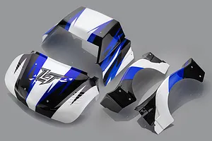 Rovan 1/5 Short Course Body Shell w/ Roll Cage Set - Blue image 81741