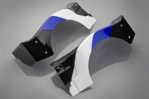 Rovan 1/5 Short Course Body Shell w/ Roll Cage Set - Blue image 81743