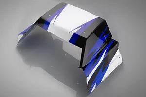 Rovan 1/5 Short Course Body Shell w/ Roll Cage Set - Blue image 81744