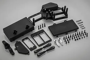 Rovan Dual Steering Servo Tray w/ Silver Aluminium 15/17T Servo Horns image 81851